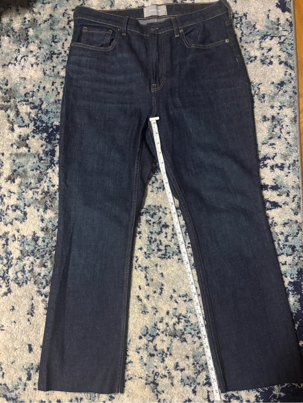 Everlane Dark Blue Cropped Ankle Jeans - Picture 9 of 10